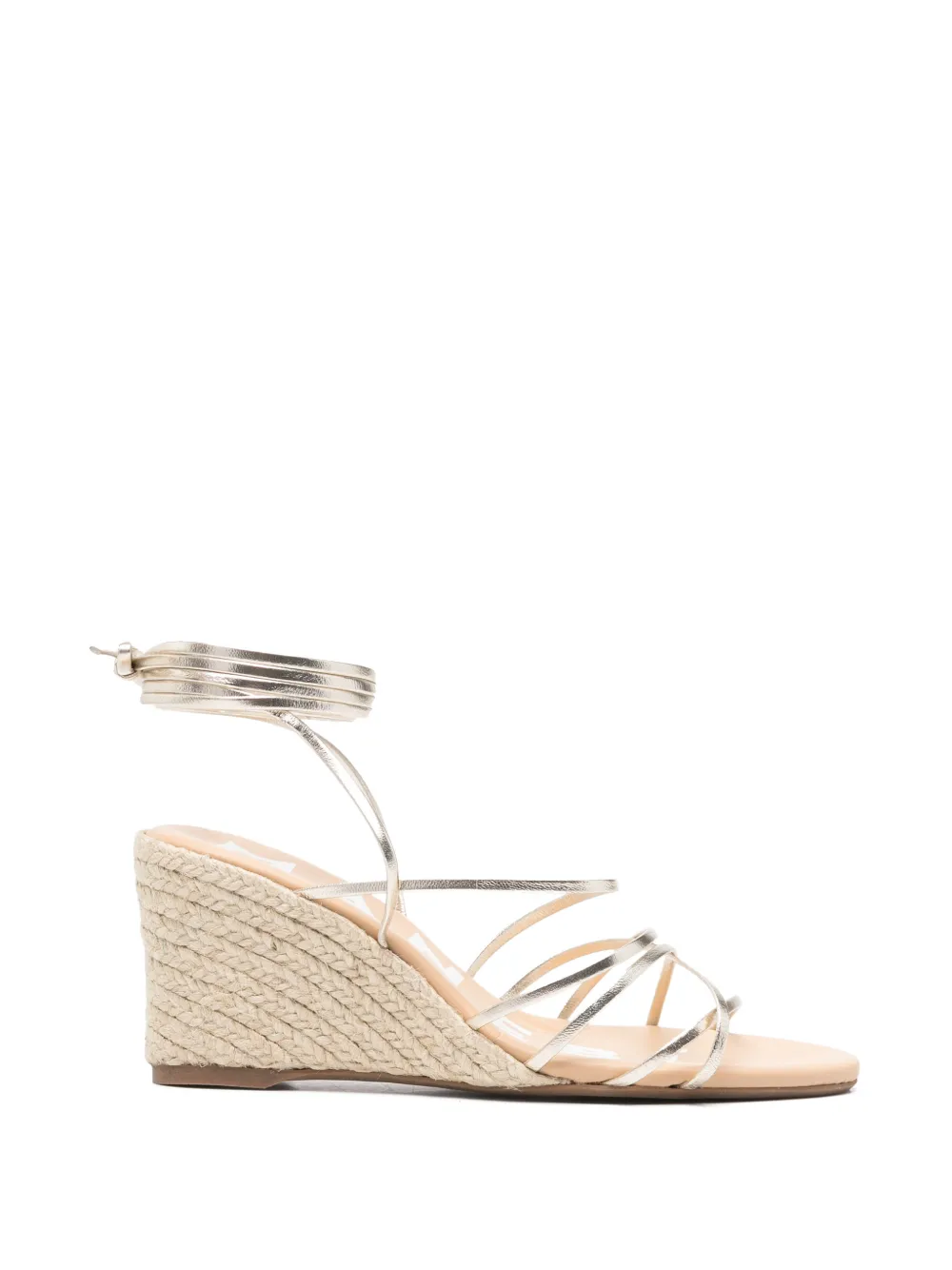 Manebi metallic strappy wedge sandals - Oro