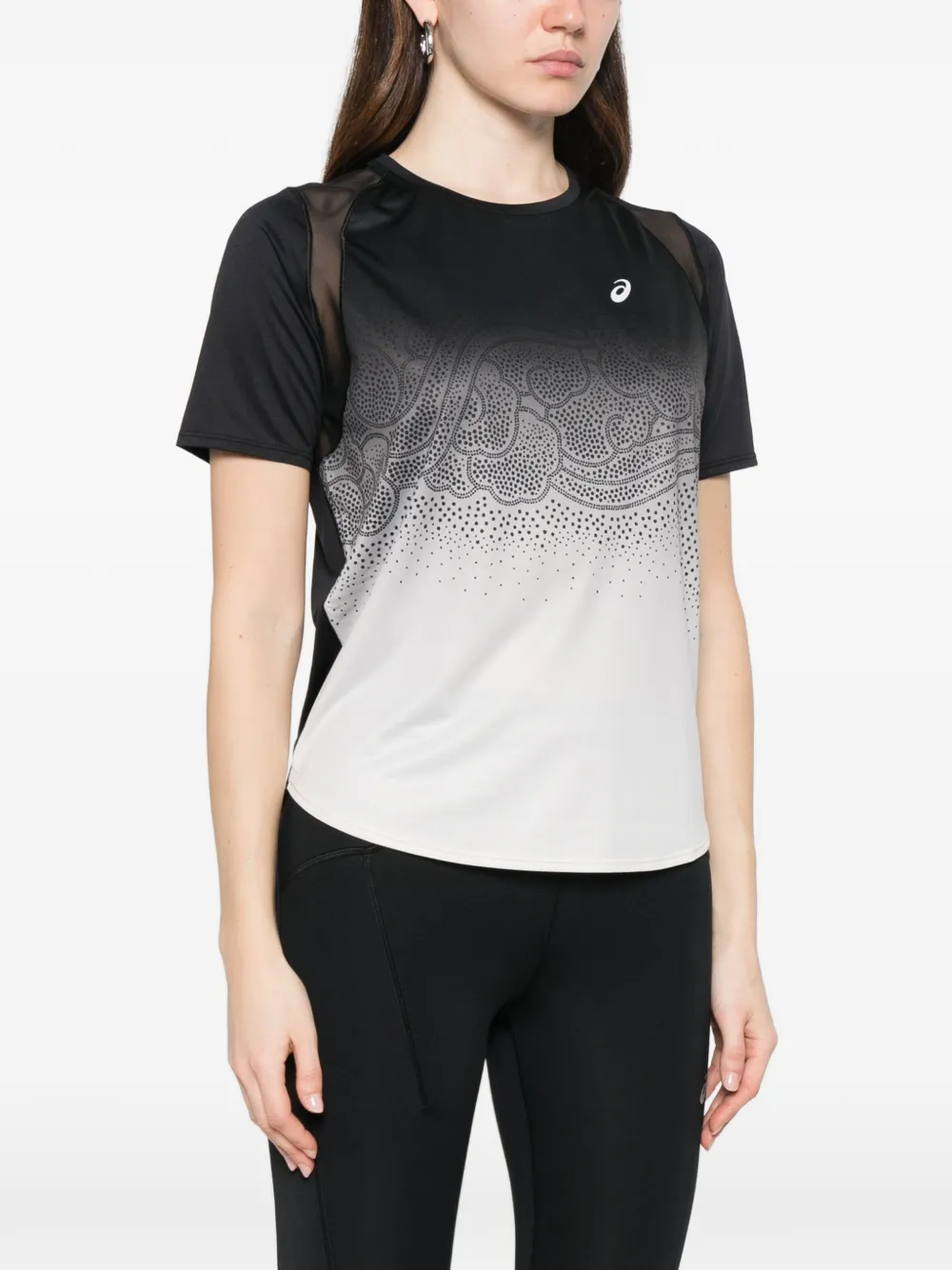  Asics Camiseta Road Estampada - Negro 