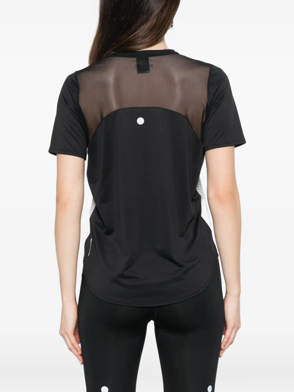ASICS Road T-shirt met mesh vlak Zwart