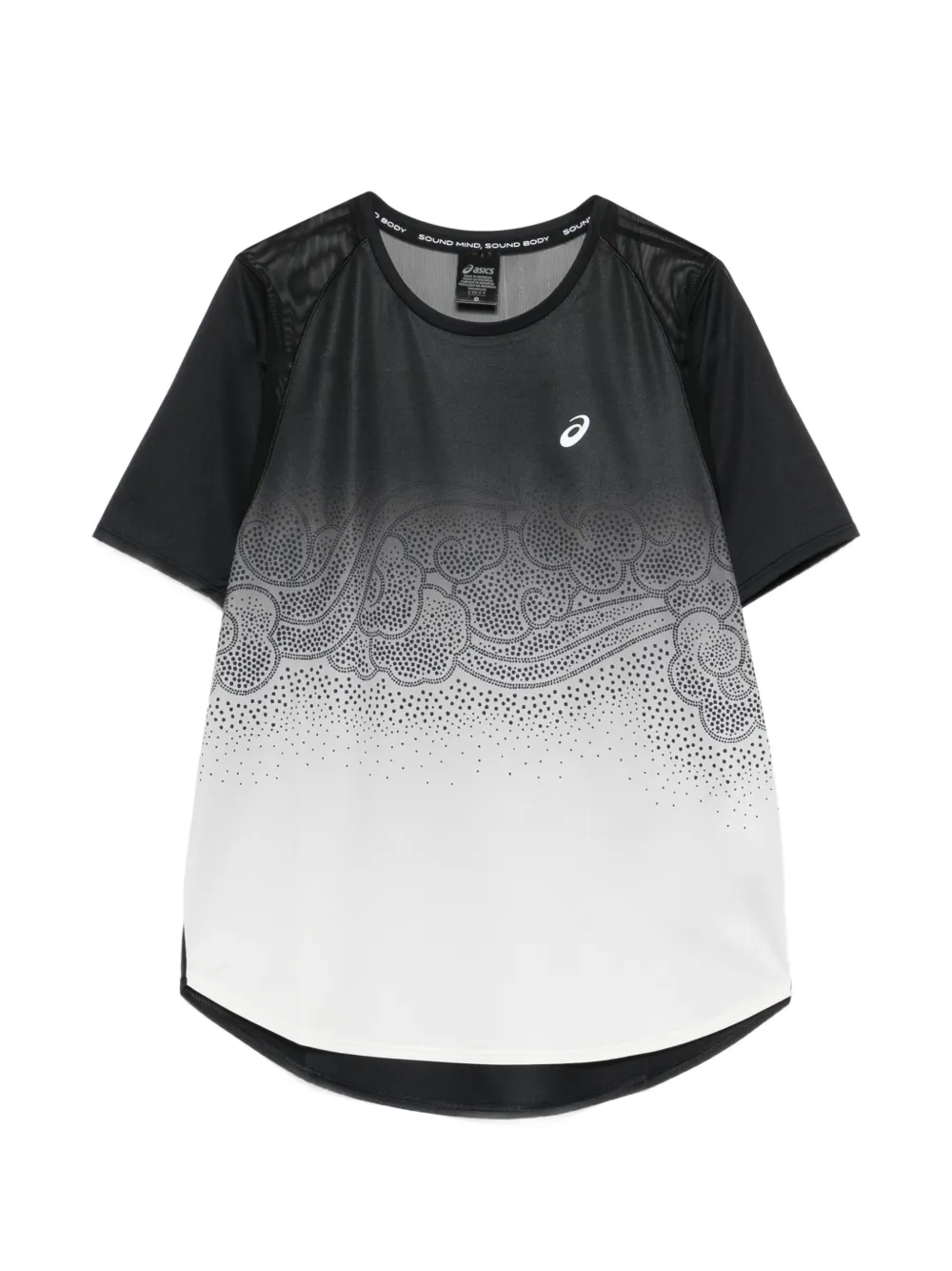 ASICS Road mesh-panel printed T-shirt - Nero
