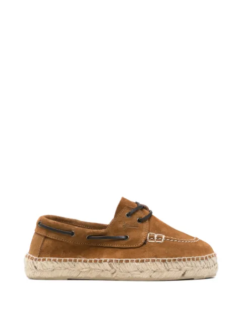 Manebi almond lace-up espadrilles