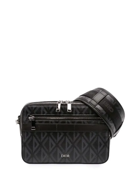 Christian Dior Pre-Owned 2023 CD Diamond Coated Canvas Safari Bag with Strap crossbody bag