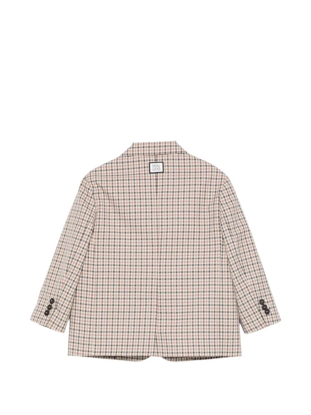 Douuod Kids Checked Single-breasted Blazer - Neutrals 