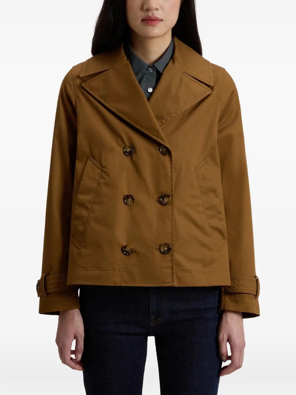  Woolrich Double-breasted Jacket - Brown 