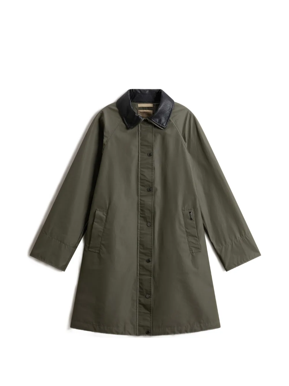 Woolrich Dundee superwax trench coat - Verde