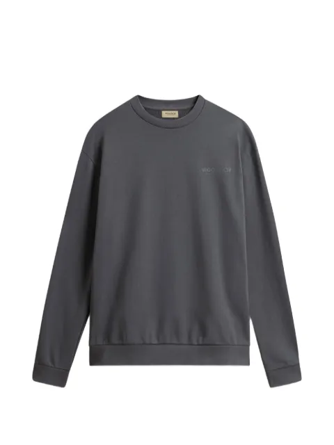 Woolrich macro logo crew-neck sweatshirt