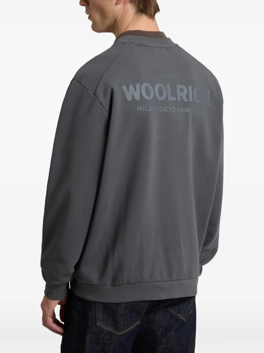 Macro Logo Crew-Neck Sweatshirt