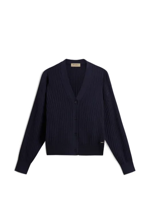 Woolrich V-neck ribbed cardigan