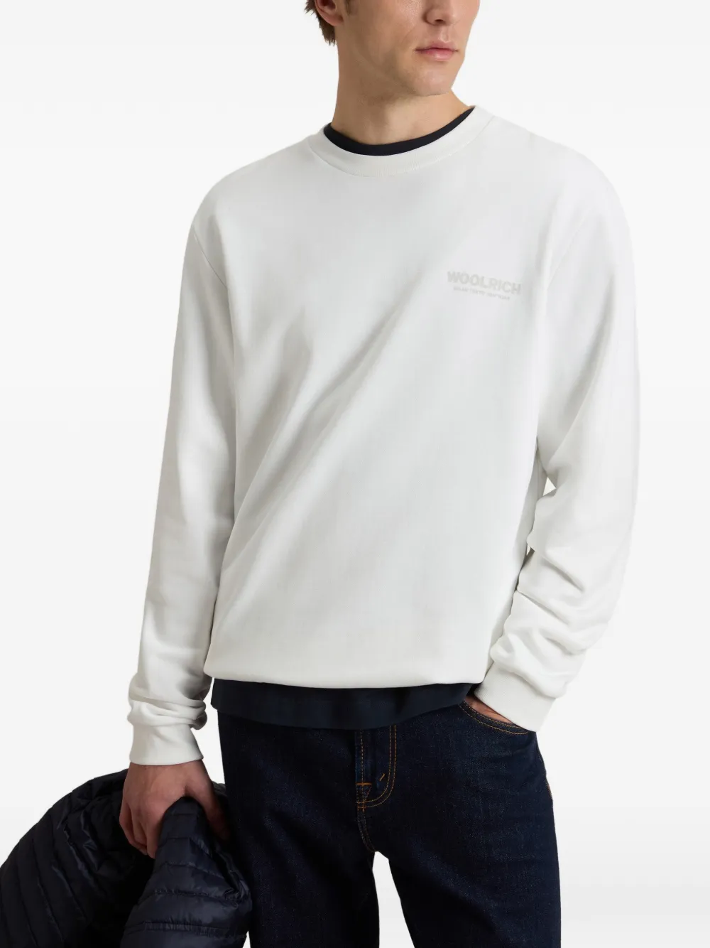 Ribbed Logo Sweatshirt