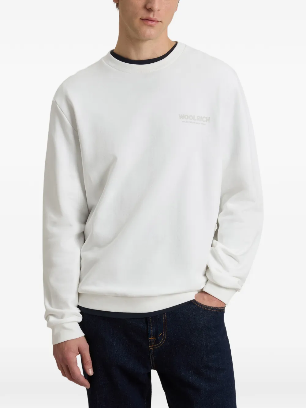 Ribbed Logo Sweatshirt