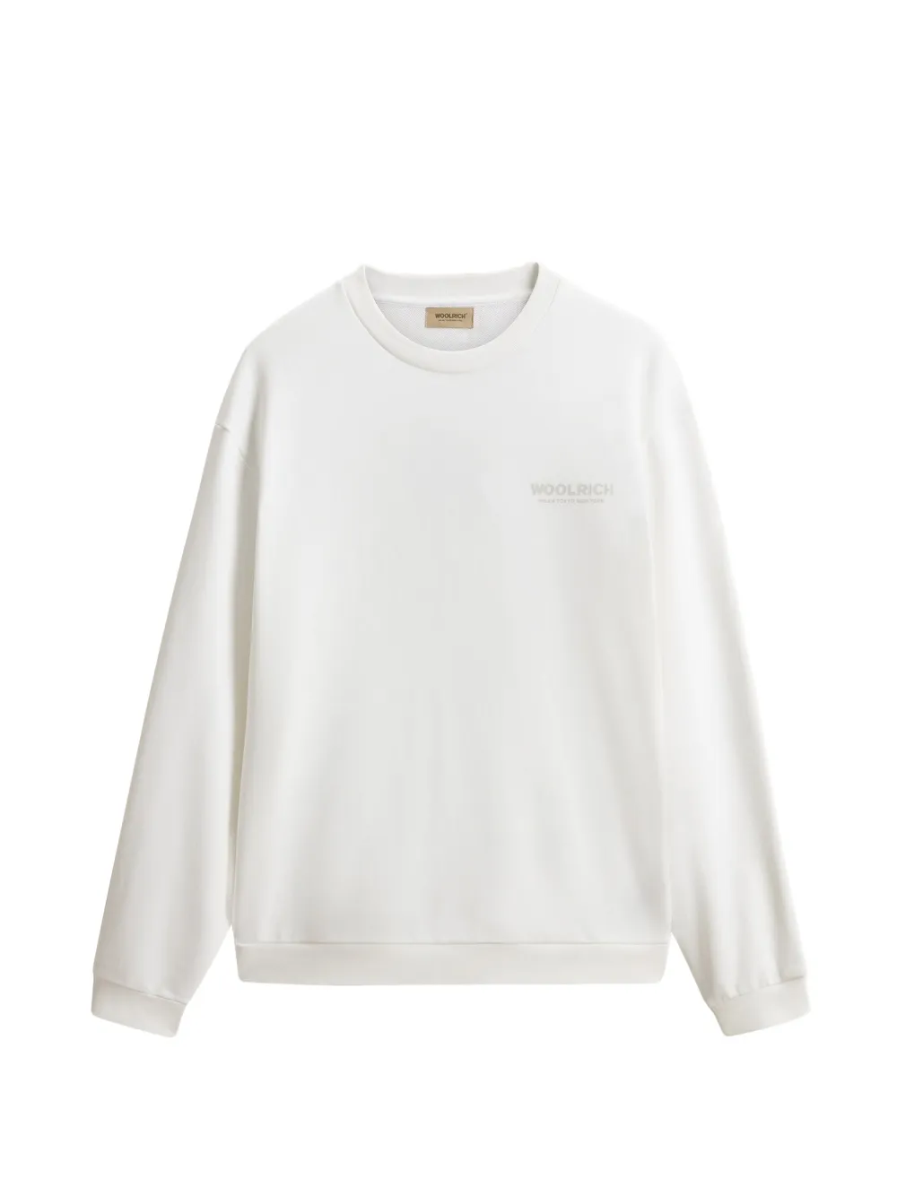 Woolrich ribbed logo sweatshirt - Weiß