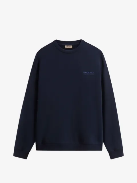 Woolrich macro logo crew-neck sweatshirt