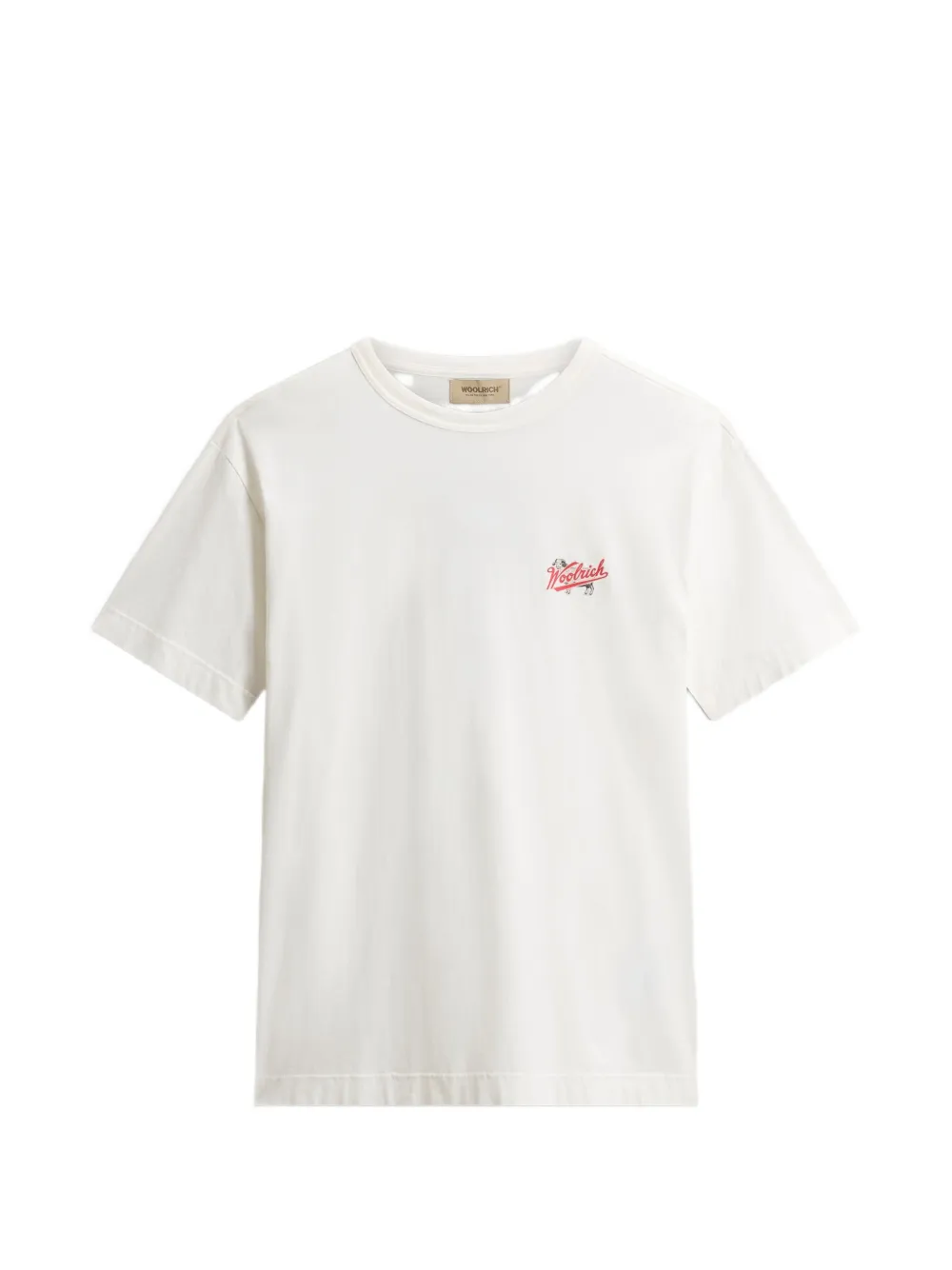 Woolrich crew-neck logo-print T-shirt - Bianco