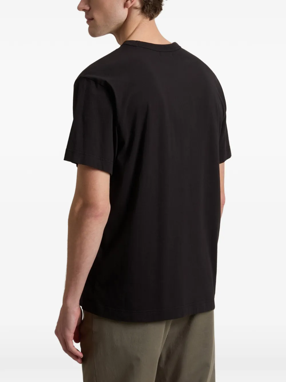 Woolrich T-shirt met logo en ronde hals Zwart
