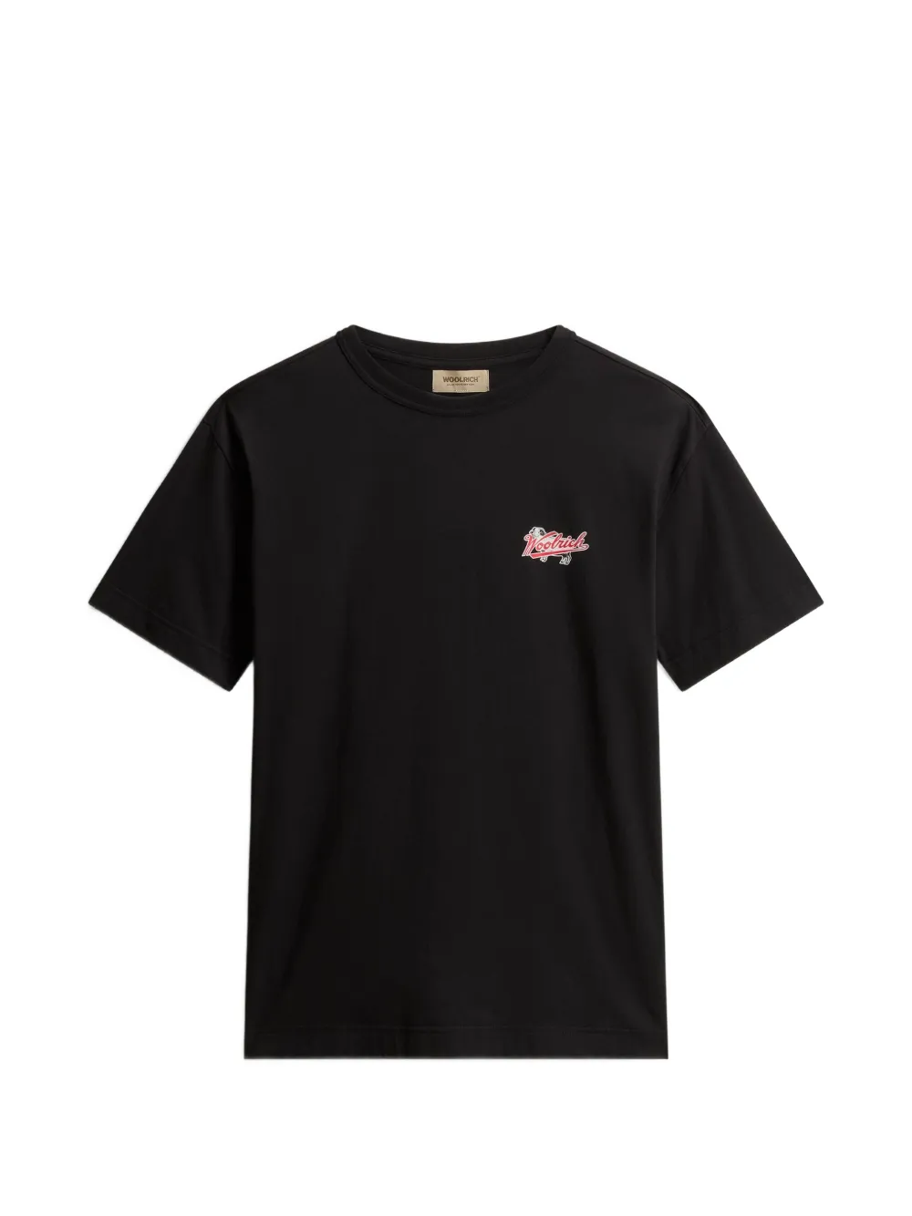 Woolrich logo crew-neck T-shirt - Nero