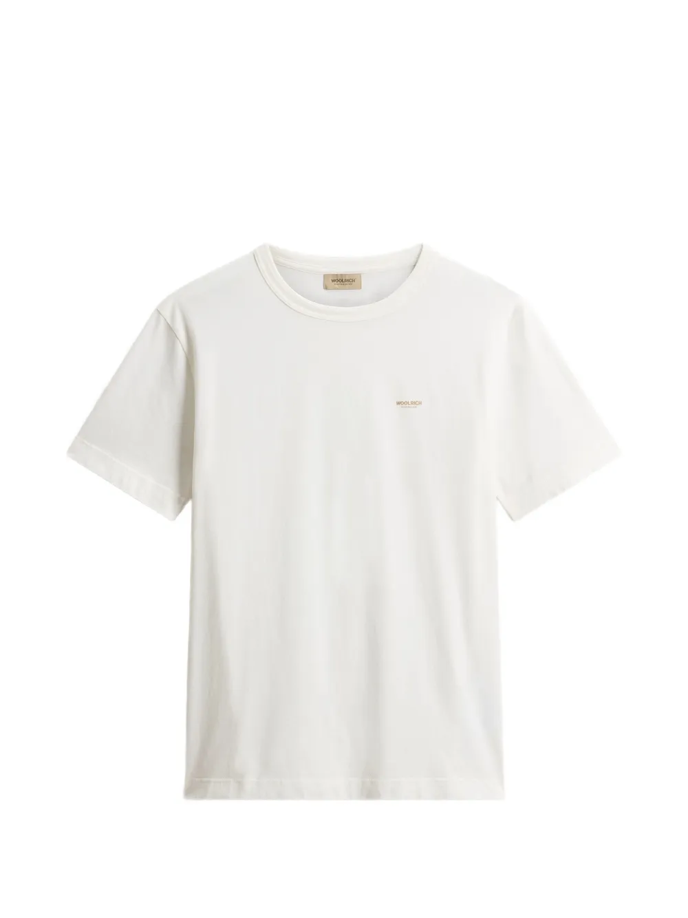 Woolrich logo-print T-shirt - Toni neutri