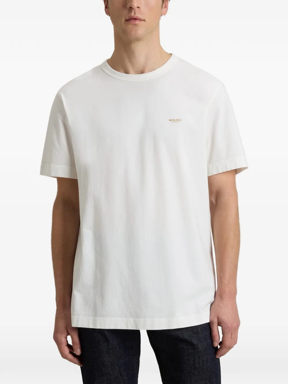  Woolrich Logo-print T-shirt - Neutrals 