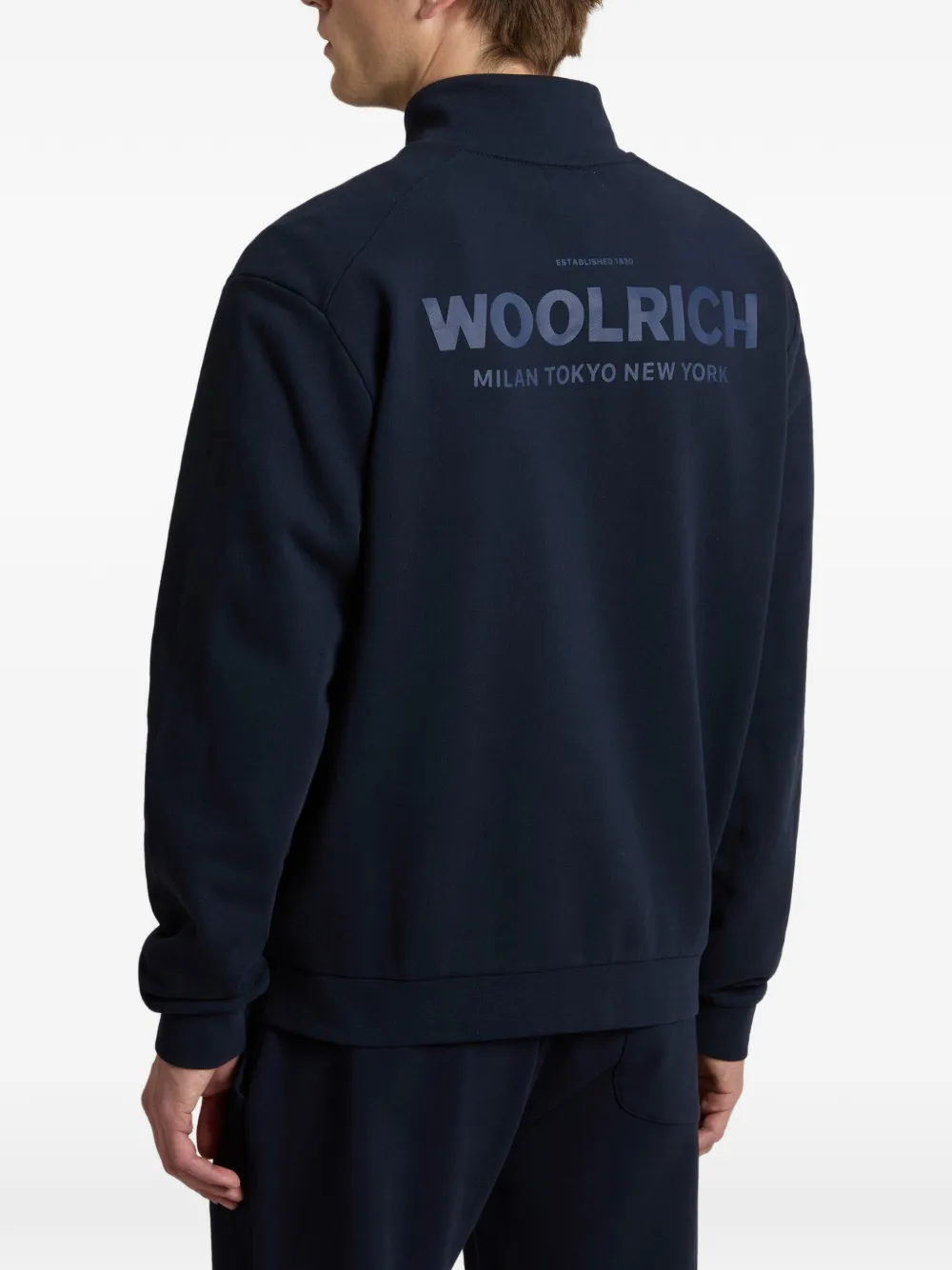 Woolrich Sweater met rits Blauw