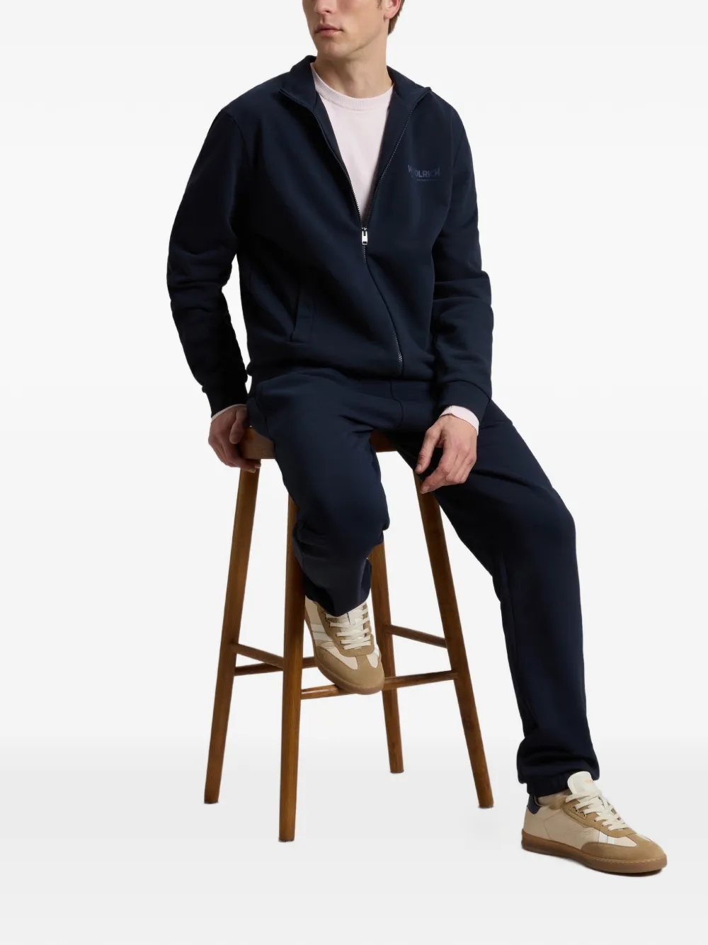 Woolrich Sweater met rits Blauw