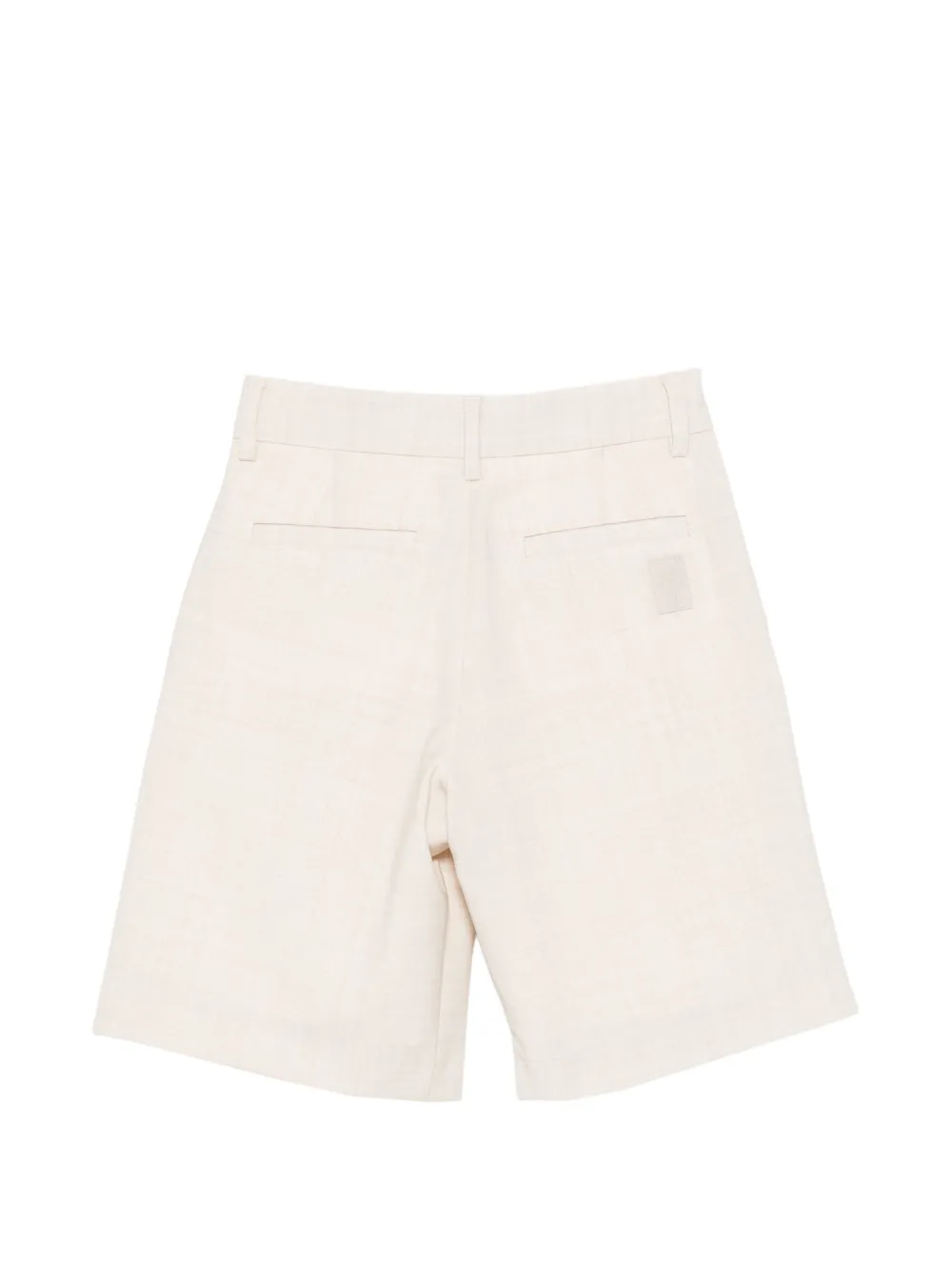 Eleventy Kids Shorts met geplooide voorkant Beige