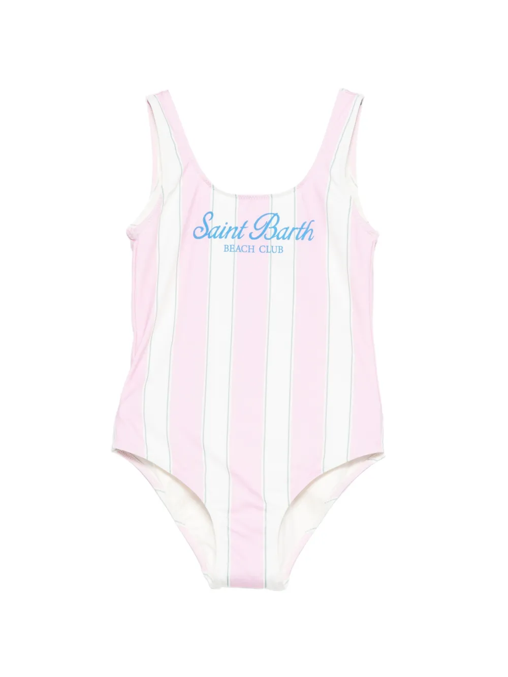 MC2 Saint Barth Kids striped swimsuit - Rosa