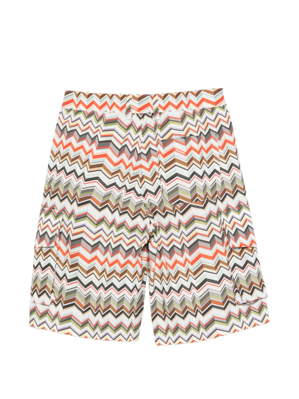  Missoni Kids Zigzag-pattern Shorts - Neutrals 