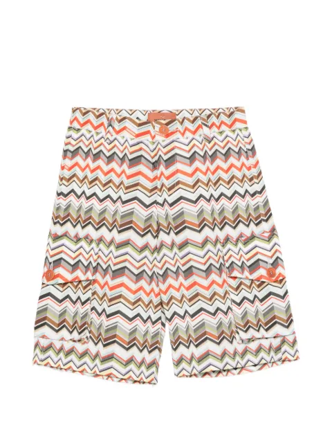 Missoni Kids Short com padronagem chevron