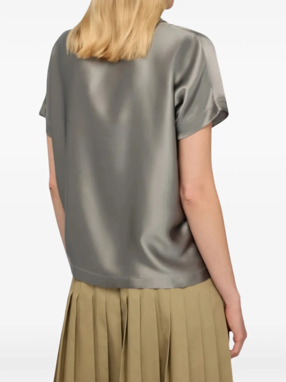 Semicouture T-shirt met ronde hals Grijs