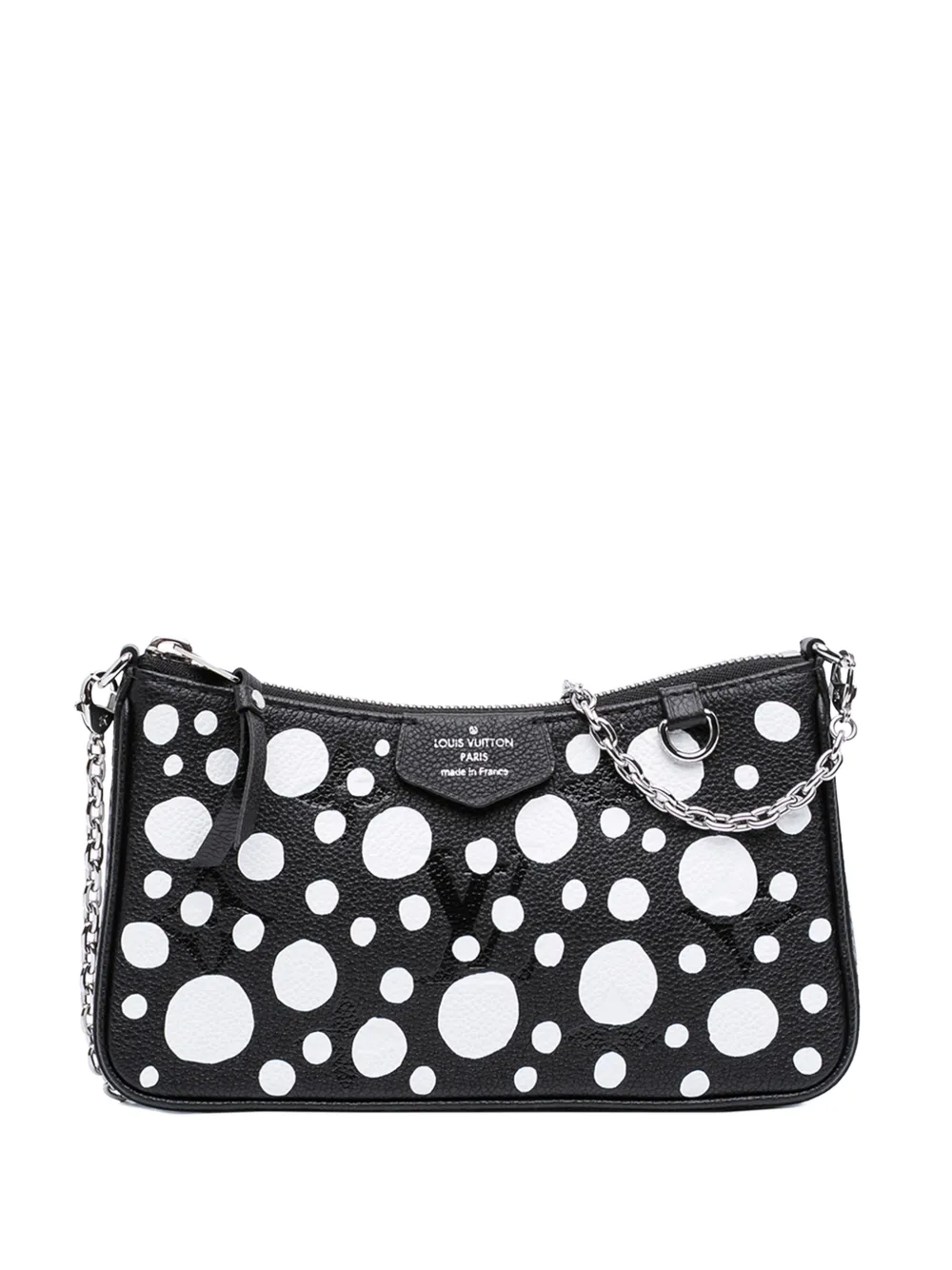 Louis Vuitton Pre-Owned 2021-2025 Yayoi Kusama Monogram Giant Empreinte Infinity Dots Easy Pouch On Strap satchel - Nero