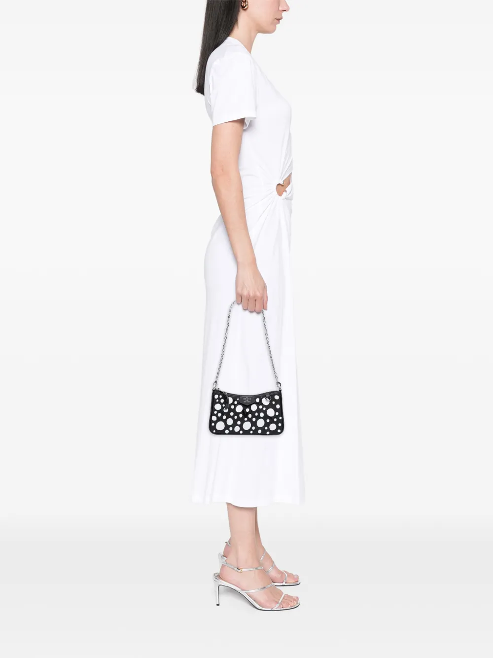  Louis Vuitton Pre-owned Sacoche Yayoi Kusama Giant Empreinte Infinity Dots Easy Pouch On Strap (2021-2025) - Noir 