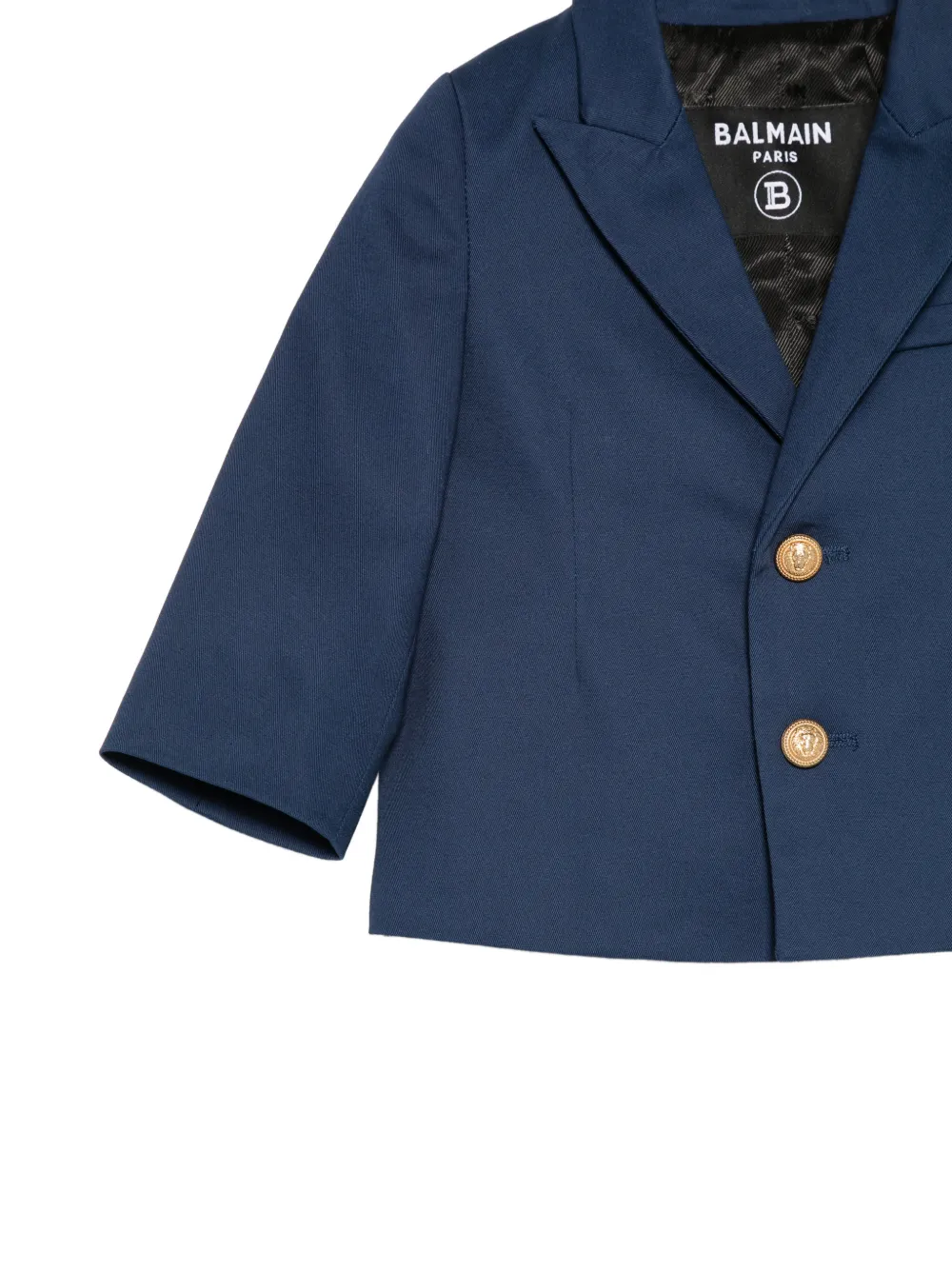  Balmain Kids Button Blazer - Blue 