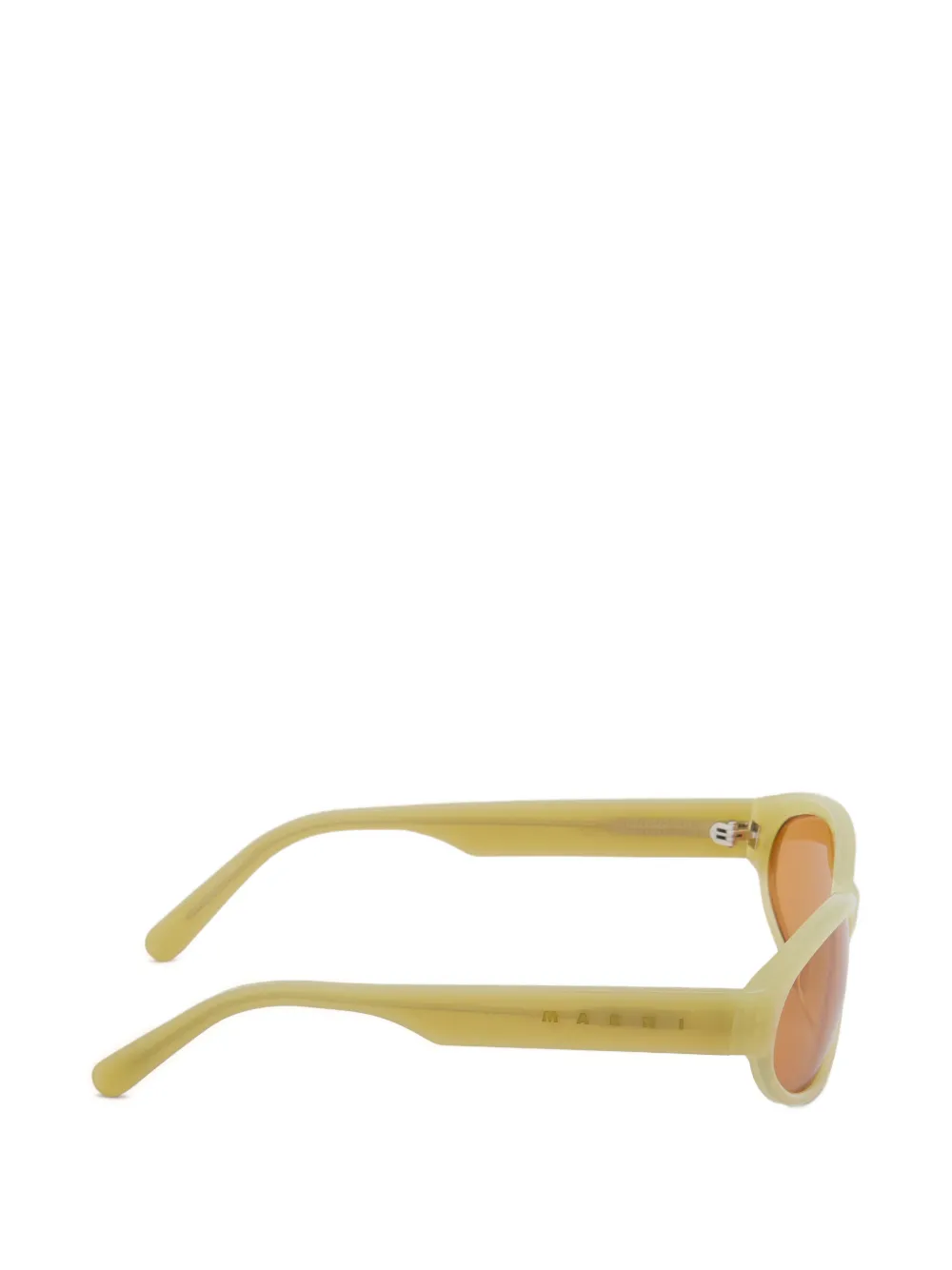  Marni Ozound Oval-frame Sunglasses - Green 