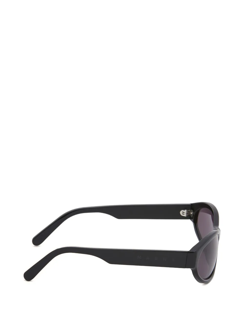  Marni Ozound Slim Oval Sunglasses - Black 