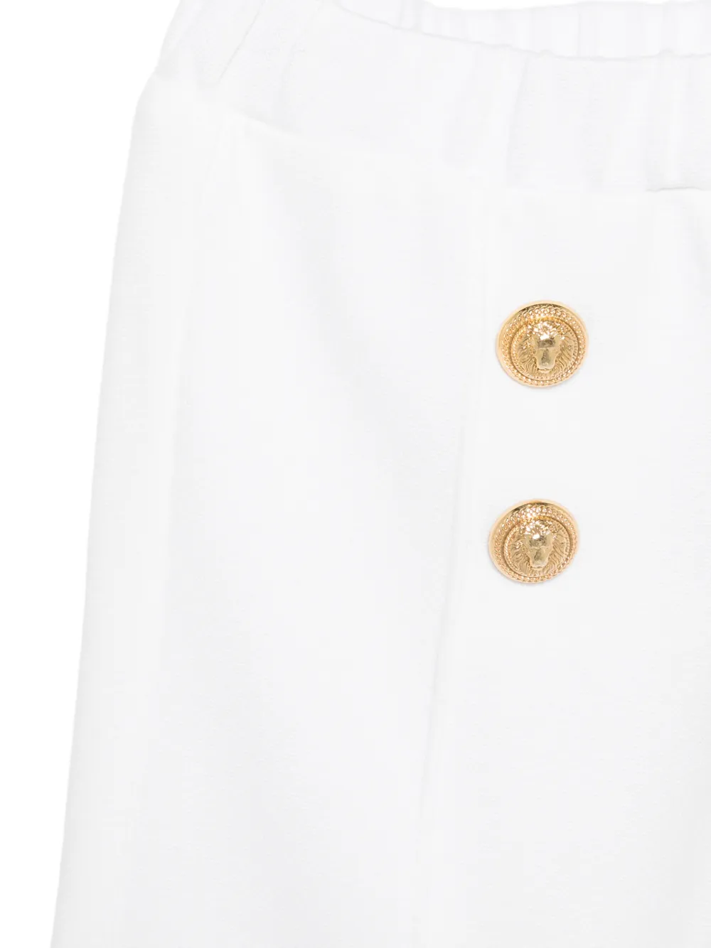  Balmain Kids Button Trousers - White 