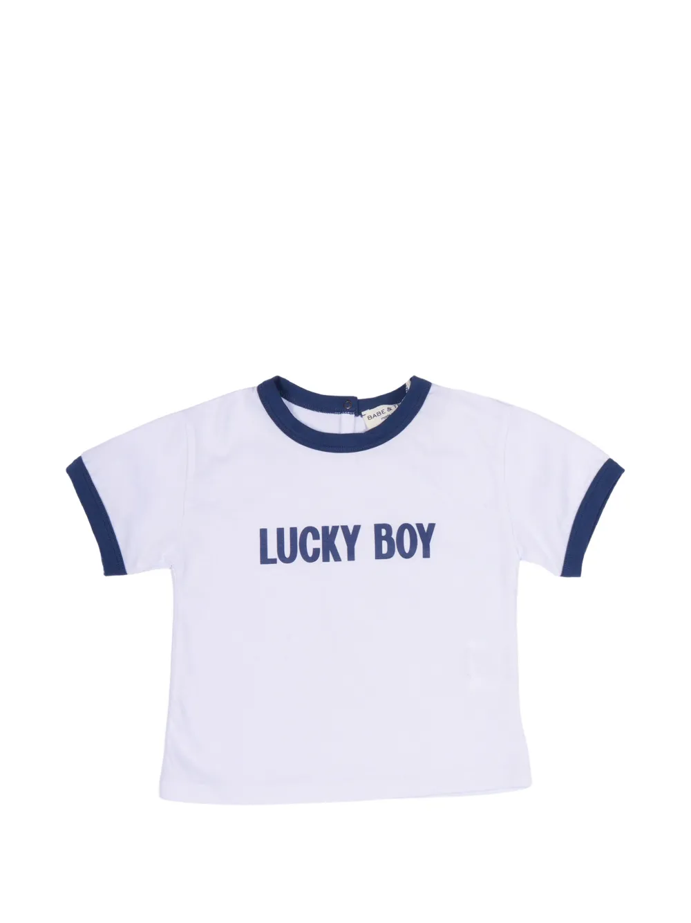 BABE & TESS Lucky slogan-print T-shirt - Bianco