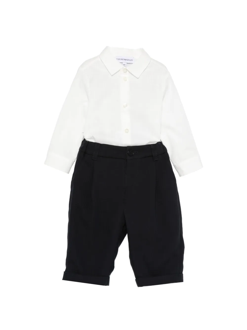Emporio Armani Kids Drie broeken met knopen Blauw