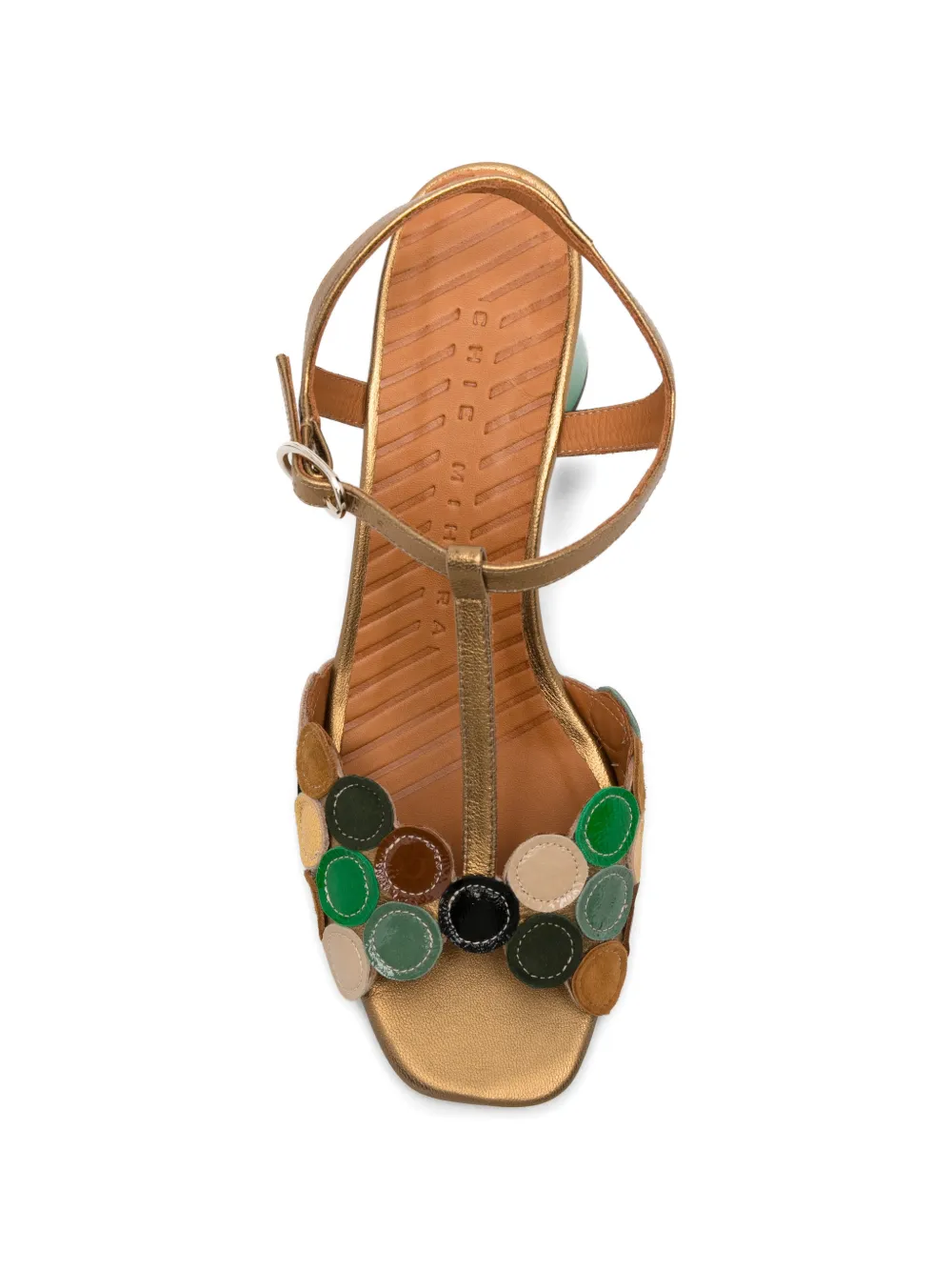 Chie Mihara Rycuse metallic-effect sandals Goud