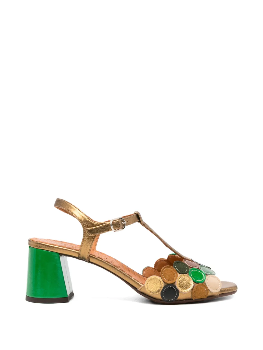 Chie Mihara Rycuse metallic-effect sandals Goud