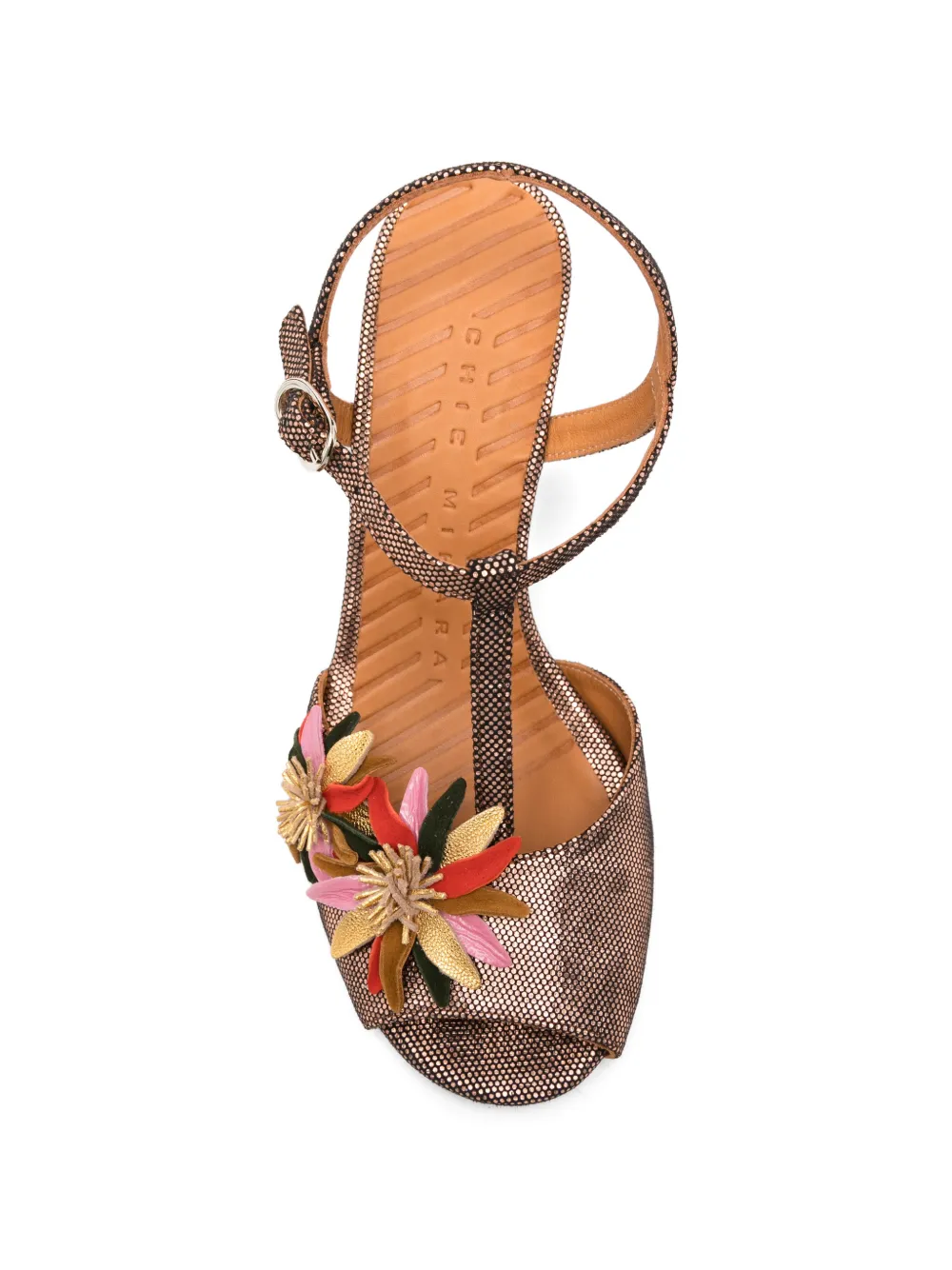 Chie Mihara Uliva flower-embellished sneakers Bruin