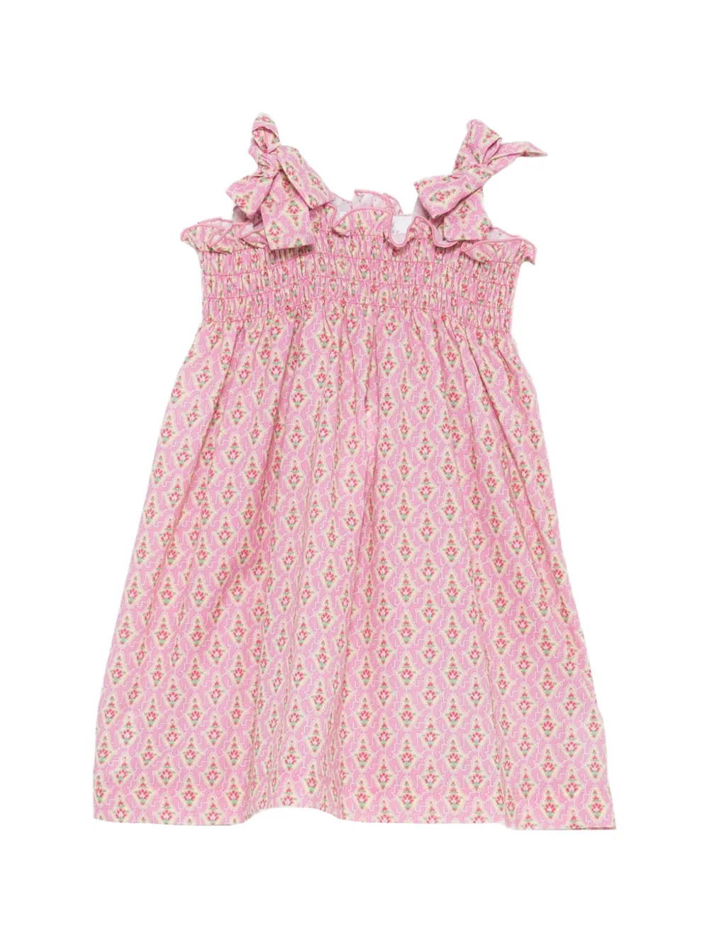 Mariella Ferrari bow-detail ruffle dress - Rosa