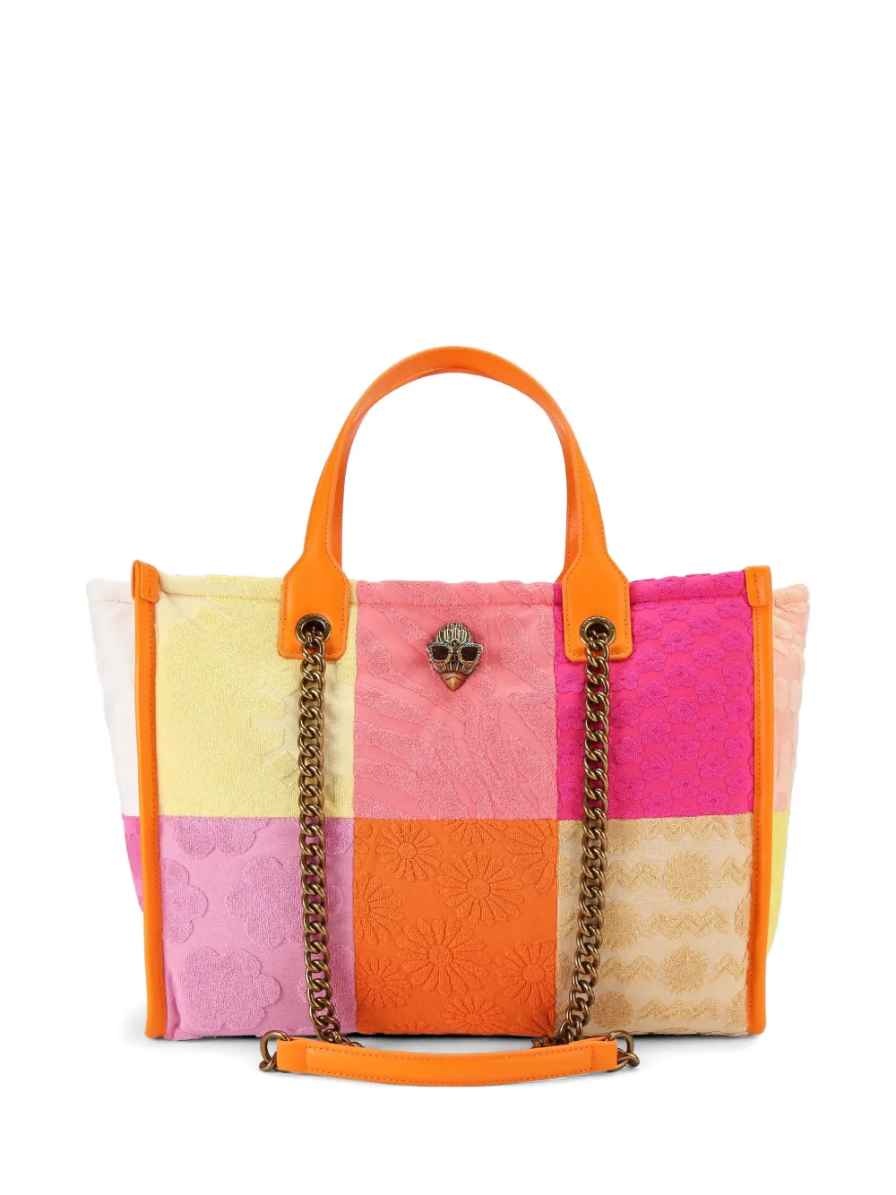 Kurt Geiger London Hoxton patchwork tote bag - Rosa