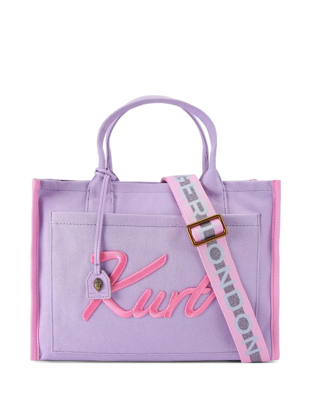 Kurt Geiger London Kurt logo-embroidered tote bag - Violett