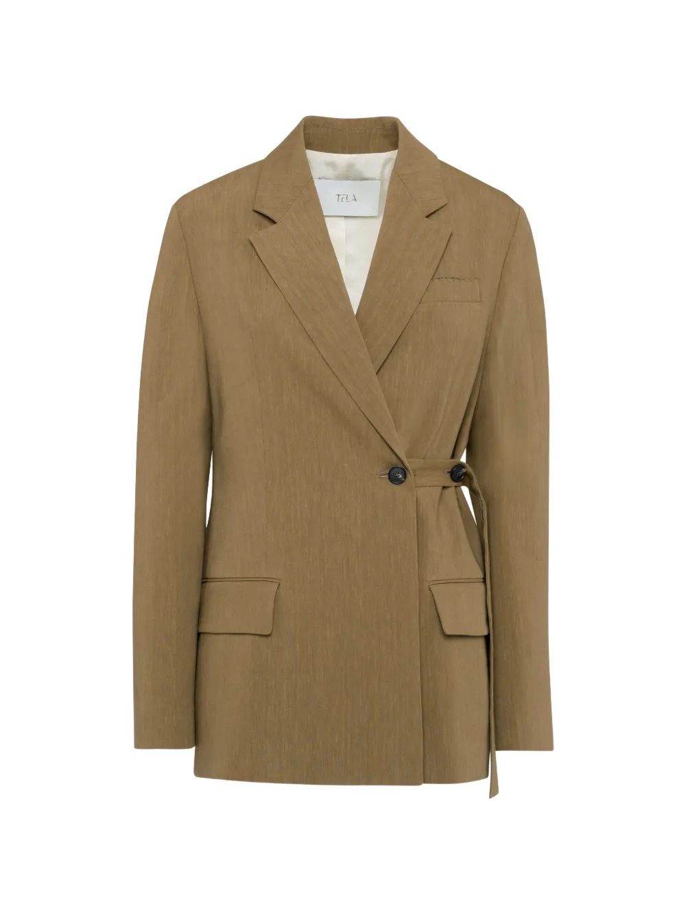 Tela double-breasted wrap blazer - Verde