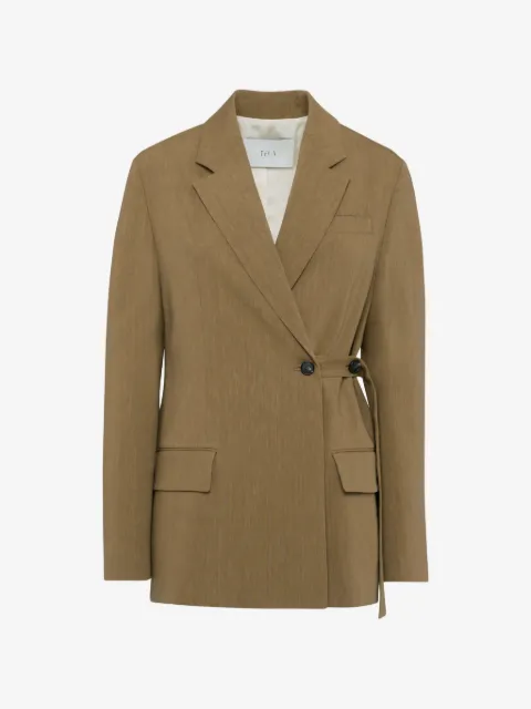 Tela double-breasted wrap blazer