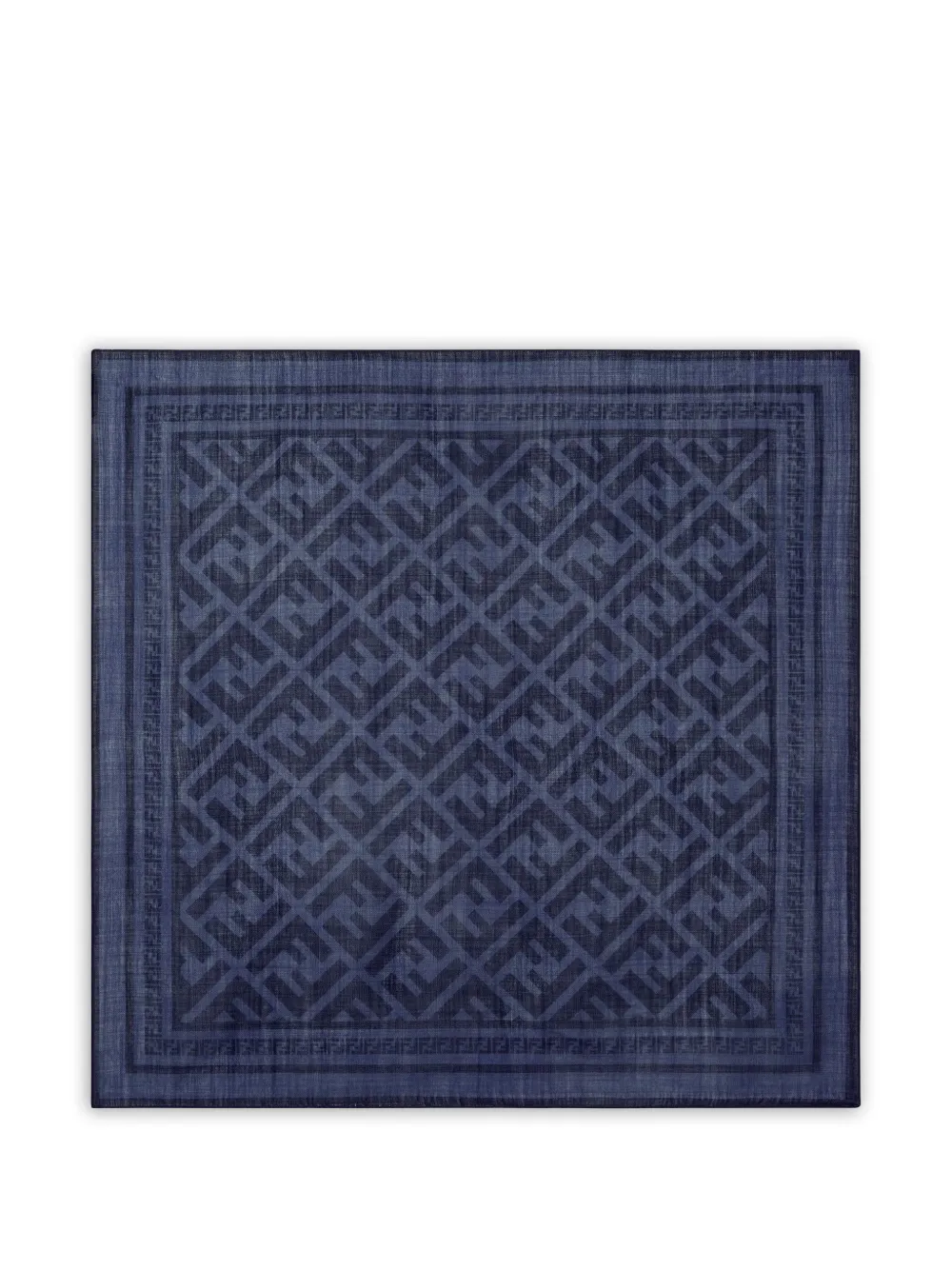 FENDI - Bandana sjaal met logopatroon - heren - wol/zijde - Eén