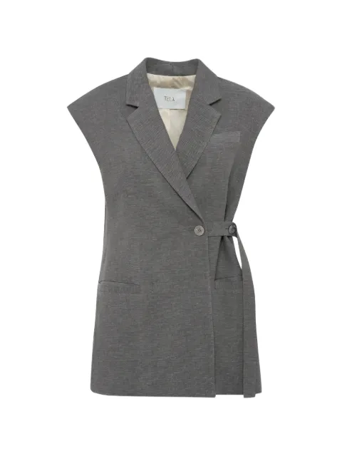 Tela waist-tie gilet