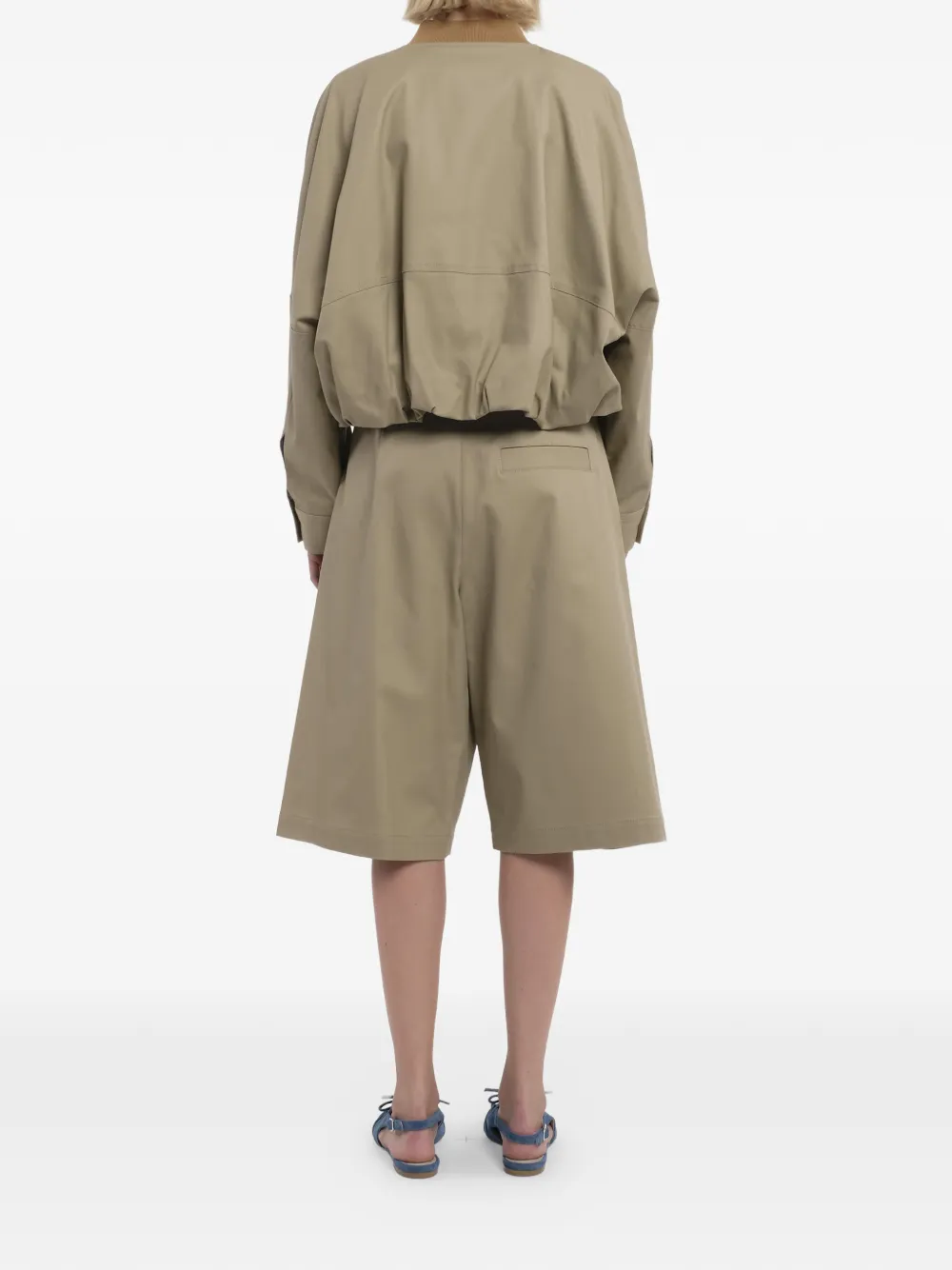  Tela Zip-fastening Bomber Jacket - Neutrals 