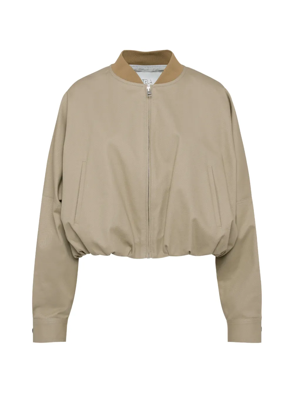 Tela zip-fastening bomber jacket - Nude