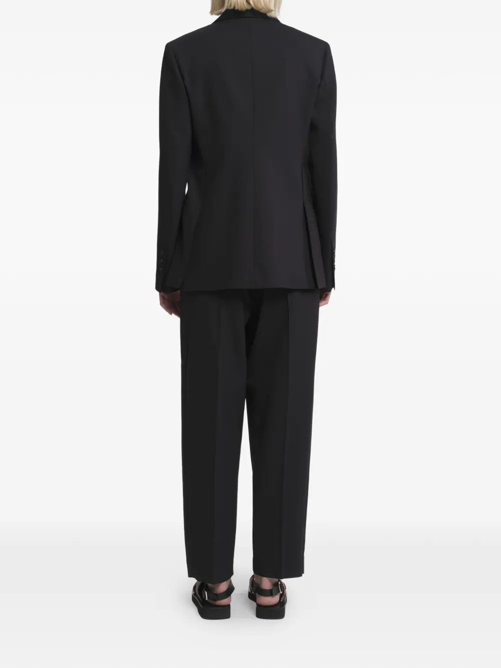  Tela Double-breasted Blazer - Black 