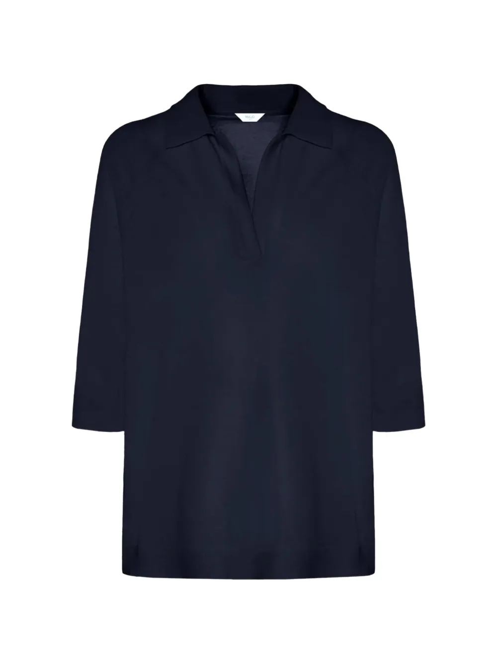 Malo Makò raglan-sleeve V-neck top - Blu